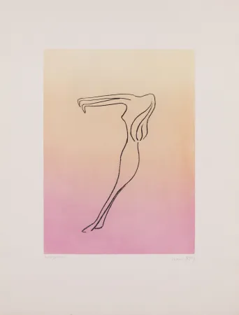 飞尘腐蚀法 Ray - Man Ray (1890–1976) - Anatoms without Rime or Reason for Every Season - Aquatint and soft ground on paper - 1970