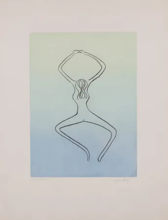 飞尘腐蚀法 Ray - Man Ray (1890–1976) - Anatoms without Rime or Reason for Every Season - Aquatint and soft ground on paper - 1970