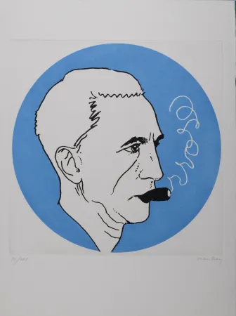 版画 Ray - Portrait de Marcel Duchamp, 1971 - Hand-signed