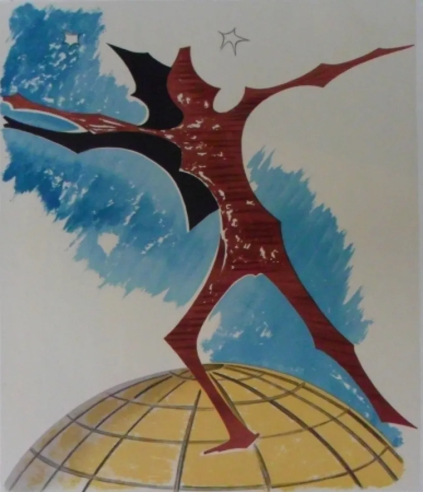 石版画 Ray - Rebus