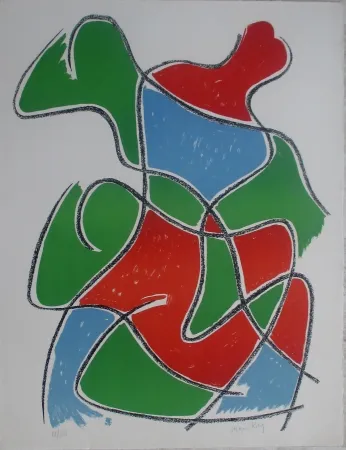 石版画 Ray - Tre Figure