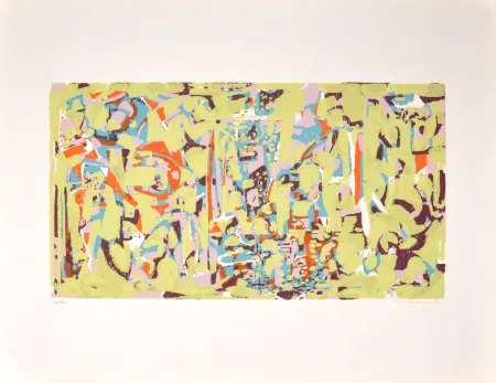 丝网印刷 Raymond - Composition, 1954 - Hand-signed