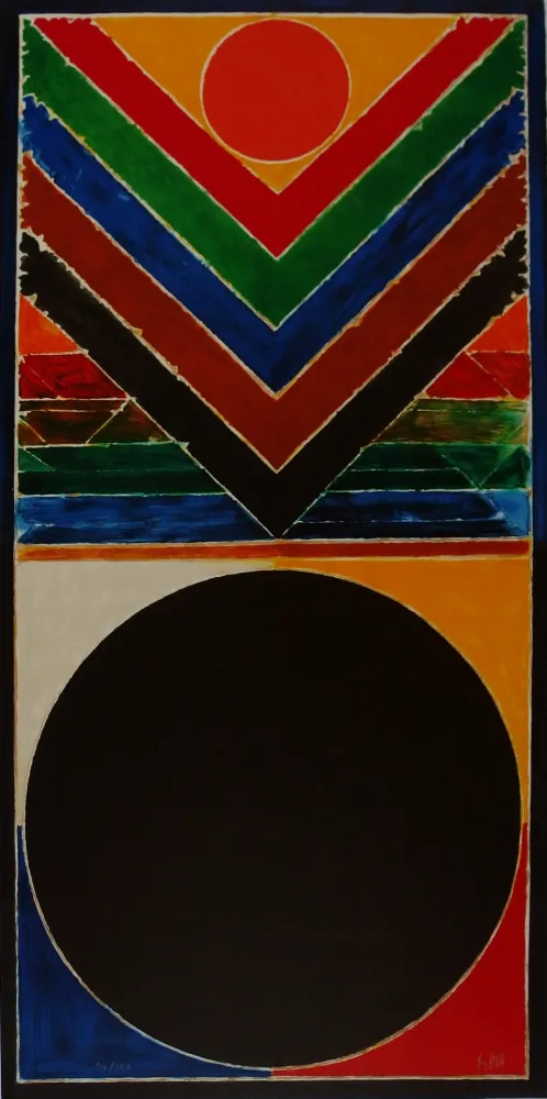 石版画 Raza - Arbre et Bindu