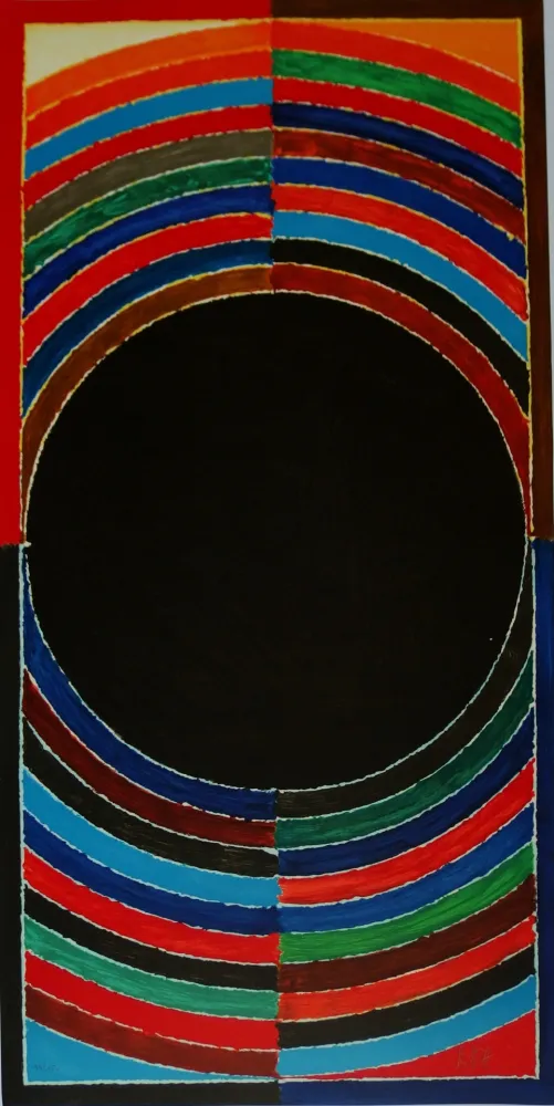 石版画 Raza - Bindu