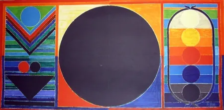 石版画 Raza - Composition 3