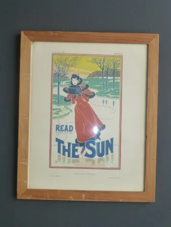 石版画 Read - Read the sun
