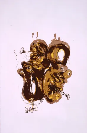 石版画 Rebeyrolle - La Fuite impossible 