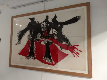 石版画 Rebeyrolle - Monstre