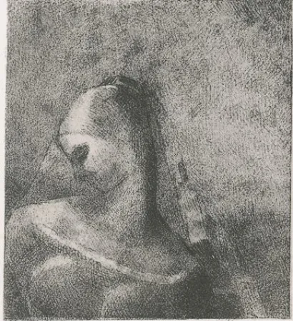 石版画 Redon - Helene (Ennoia)