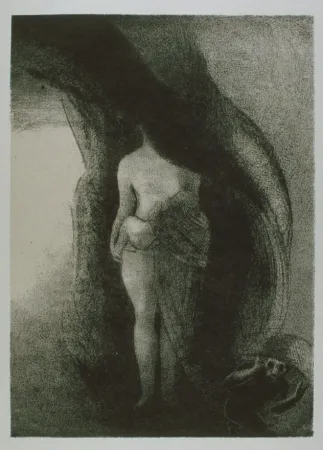 石版画 Redon - Je suis toujours la grande Isis! Nul n'a encore soulevé mon voile! Mon fruit est le soleil!