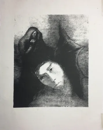 石版画 Redon - LA TENTATION DE SAINT-ANTOINE (Planche XVIII, 3ème série) 1896
