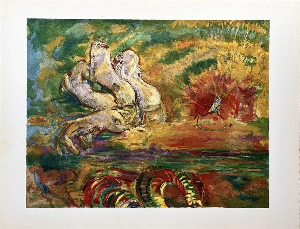 镂版印刷 Redon - LE CHAR D'APOLLON (1910) (The Chariot of Apollo) 