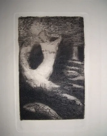 版画 Redon - Passage d'une âme
