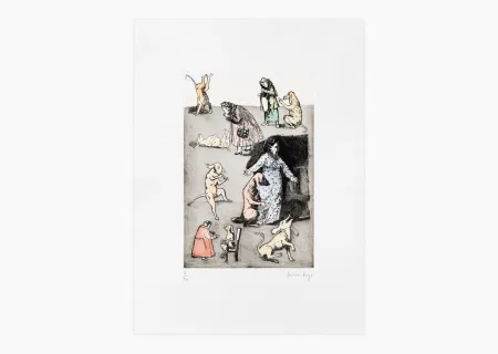 版画 Rego - Old Mother Hubbard I