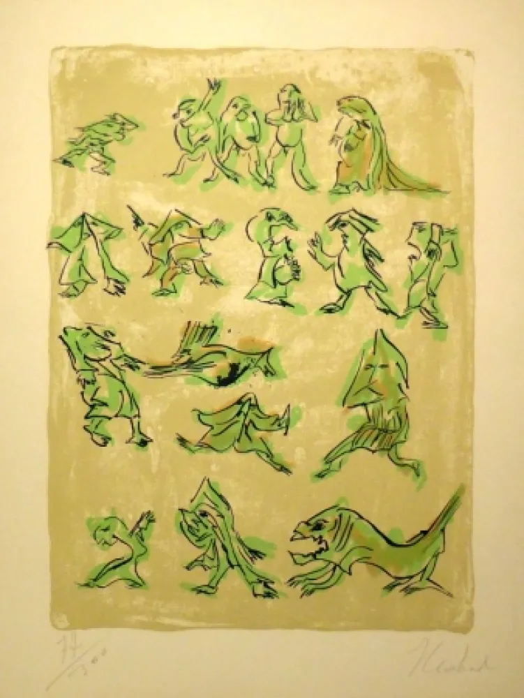 石版画 Reinhoud - 17 Pour