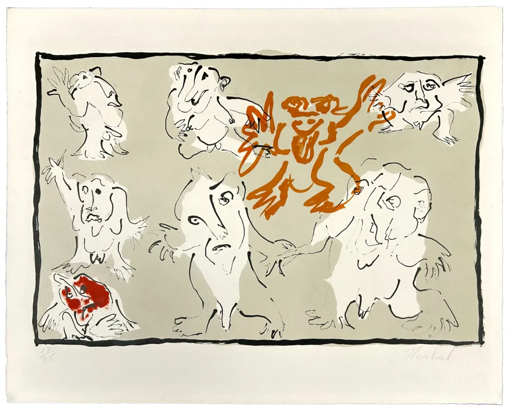 石版画 Reinhoud - C'est la vie