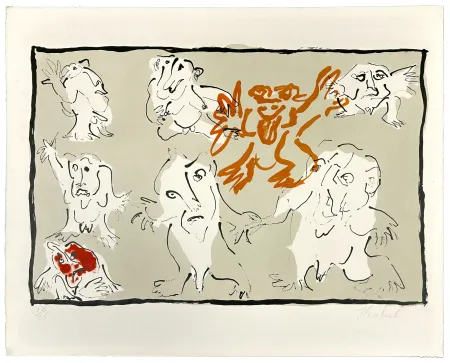 石版画 Reinhoud - C'est la vie