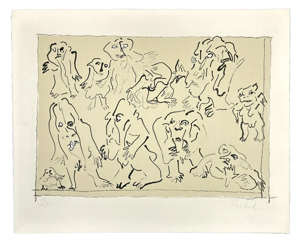 石版画 Reinhoud - Jour de sortie