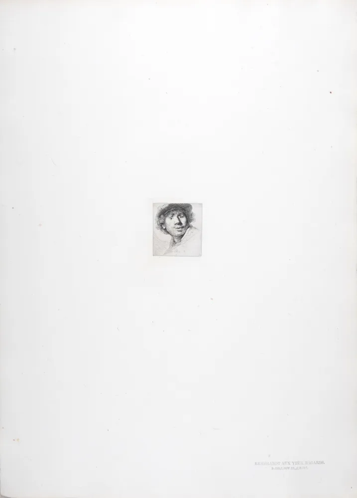 照相凹版 Rembrandt - Rembrandt aux yeux hagards