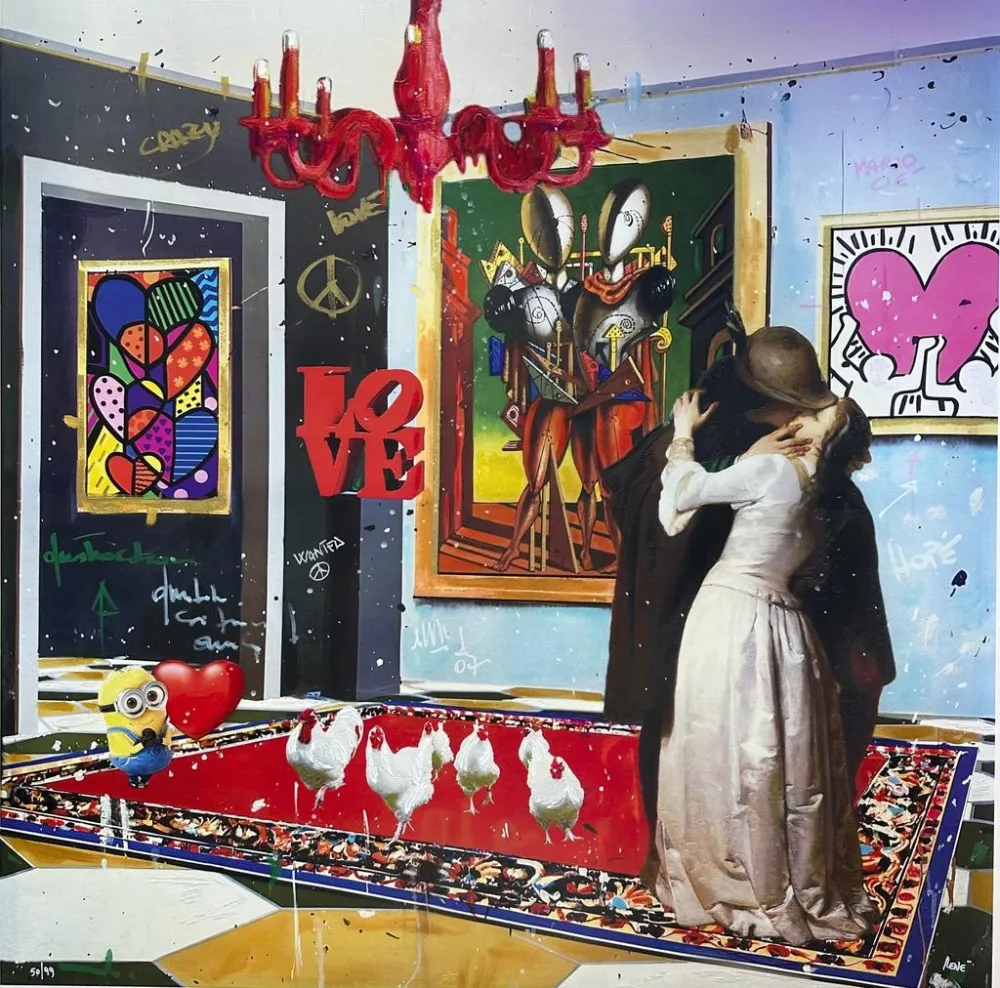 丝网印刷 Renè - Kiss me