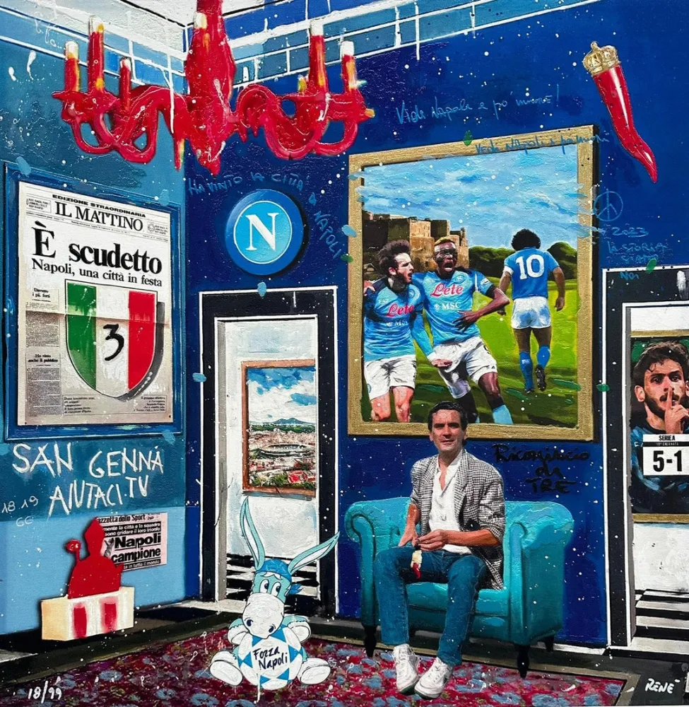 丝网印刷 Renè - Ricomincio da 3