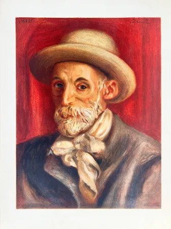 石版画 Renoir - Autoportrait
