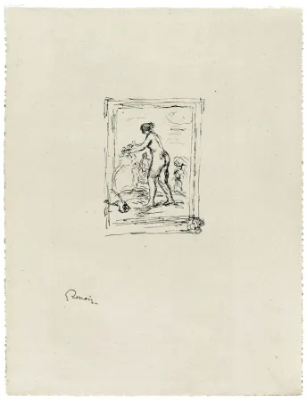 石版画 Renoir - Femme au cep de vigne, 2e variante