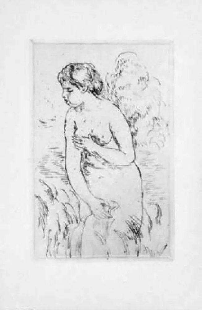 飞尘腐蚀法 Renoir - La Baigneuse, 1910