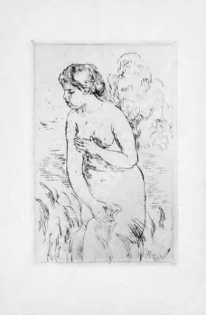 飞尘腐蚀法 Renoir - La Baigneuse, 1910