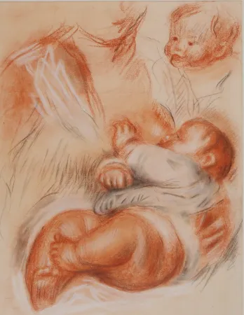 石版画 Renoir - La maternité