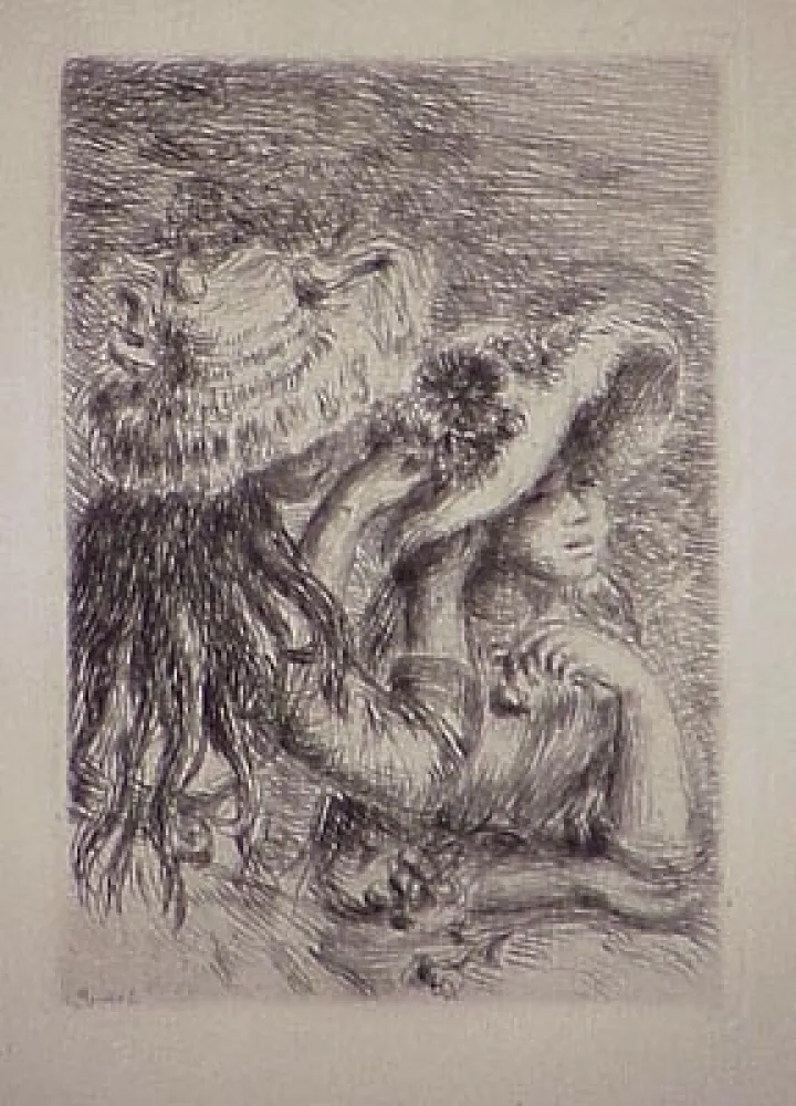 版画 Renoir - Le chapeau épinglé, in Renoir et ses amis