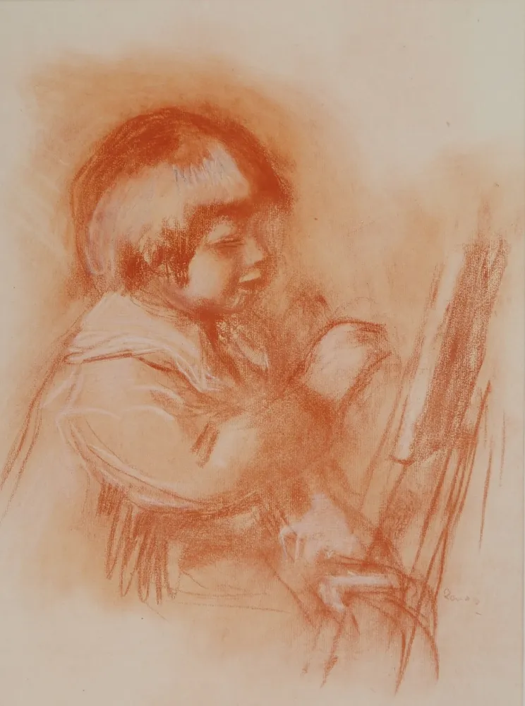 石版画 Renoir - Le jeune artiste