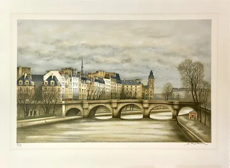 石版画 Renoux - Le Pont-Neuf