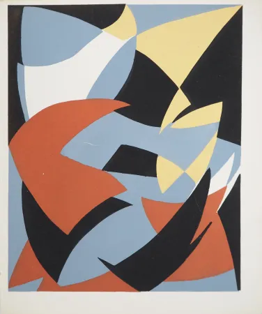 石版画 Reth - Paysage abstrait