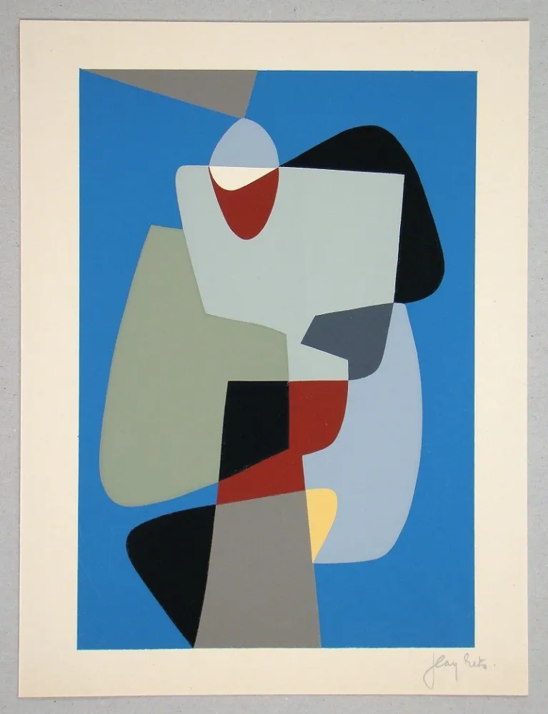 丝网印刷 Rets - Composition pour Art Abstrait 