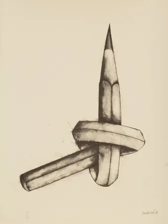 石版画 Reuterswaerd - Crayon