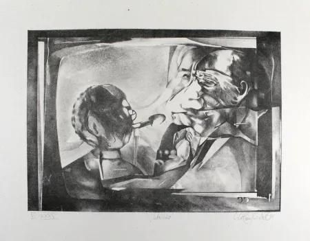 石版画 Rickert - Interview