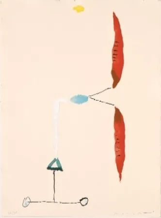 蚀刻版画 Riera I Aragó - Avió hèlix vermella 