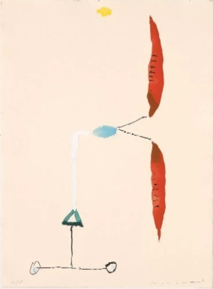 版画 Riera I Aragó - Avió hèlix vermella 