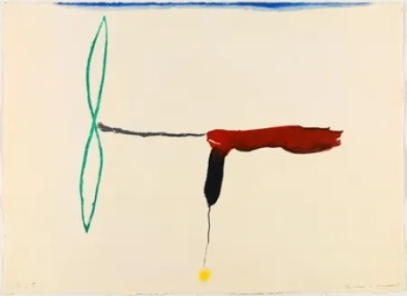 版画 Riera I Aragó - Avión hélice verde