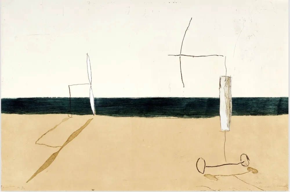 蚀刻飞尘法 Riera I Aragó - Paisaje con Aviones Blancos