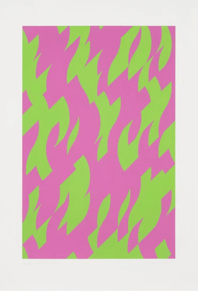 丝网印刷 Riley - Magenta and Green