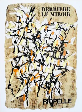 插图书 Riopelle - Derrière le Miroir n° 160. RIOPELLE. 9 LITHOGRAPHIES ORIGINALES. juin 1966.