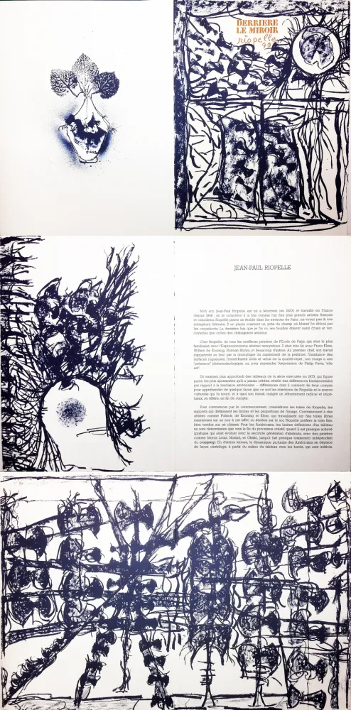 插图书 Riopelle - Derrière le Miroir n° 232. 9 LITHOGRAPHIES ORIGINALES (1979).