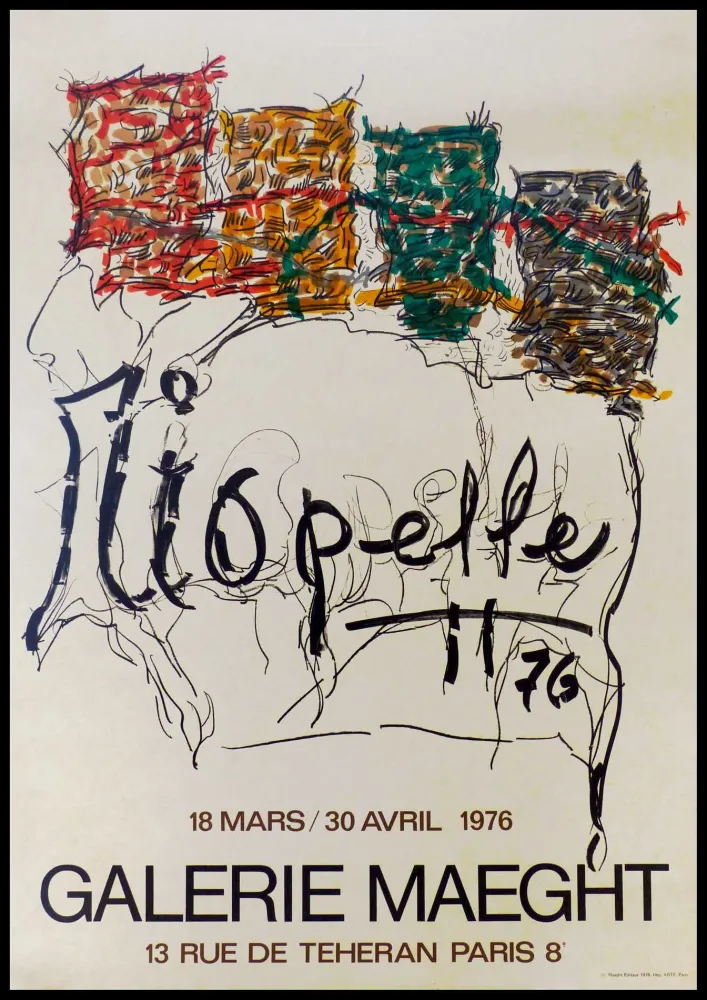 胶版印刷 Riopelle - Exposition Galerie MAEGHT