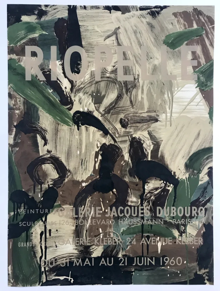 海报 Riopelle - Galeries Jacques Dubourg & Kléber