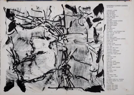 石版画 Riopelle - Hundred Flowers garden from 1 cent Life, 1964 - Hand-Signed!
