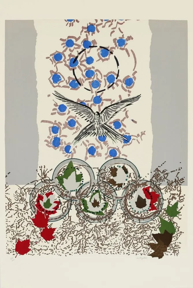 石版画 Riopelle - JO 1988