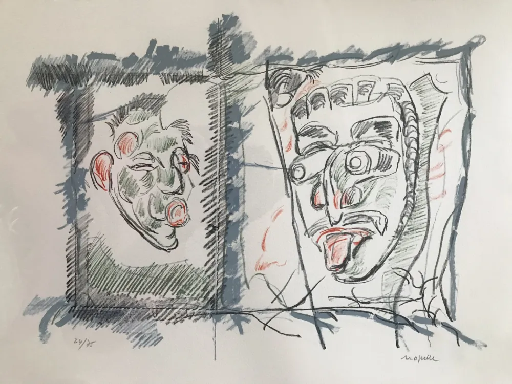 石版画 Riopelle - Untitled 