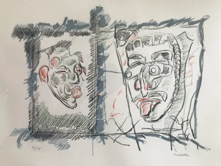 石版画 Riopelle - Untitled 